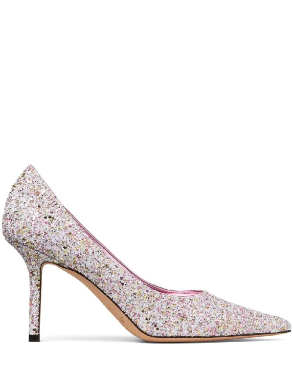 Women's patent leather stiletto heel pumps with a high - shine finishJimmy Choo Women's With Heel pink