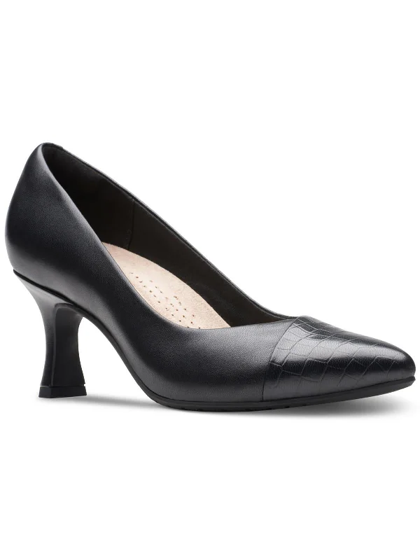 Women's holiday party stiletto heel pumps with a festive touchKATALEYNA ROSE Womens Leather Pumps