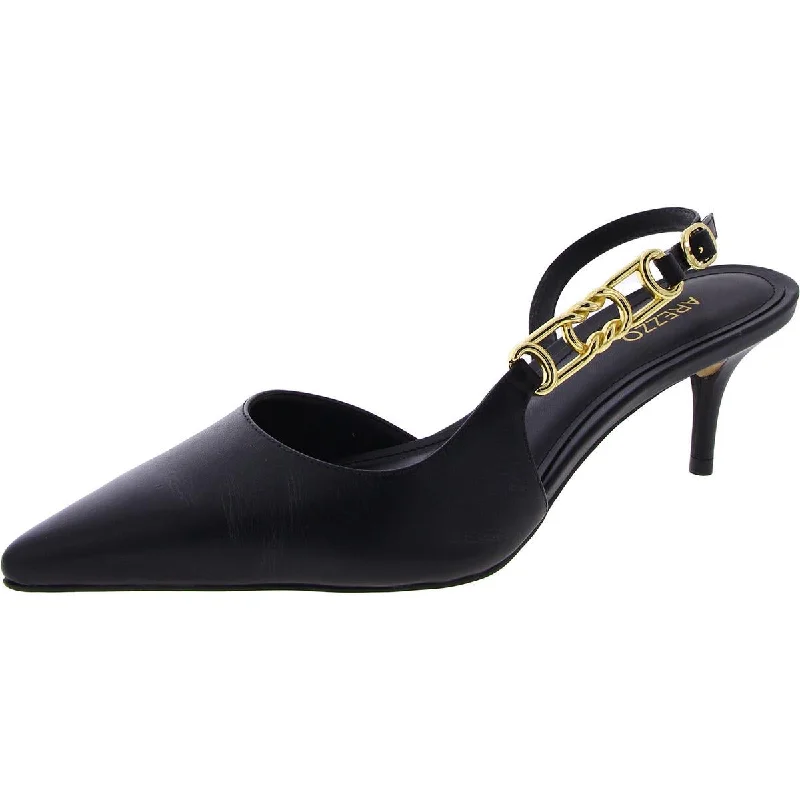 Women's patent leather stiletto heel pumps with a high - shine finishFAYE Womens Pumps Pointed toe Slingback Heels