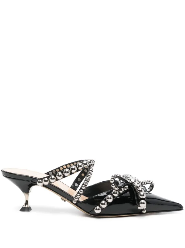 Women's velvet - covered stiletto heel pumps for a luxurious lookMach & Mach Women's With Heel