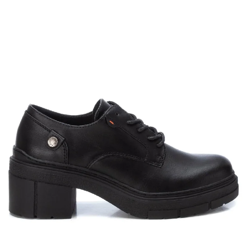 Women's velvet - covered stiletto heel pumps for a luxurious lookXti Womens lace-up shoes
