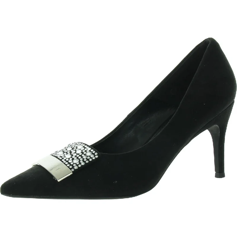 Women's hot pink stiletto heel pumps for a fun night outWomens Suede Pointed toe Pumps