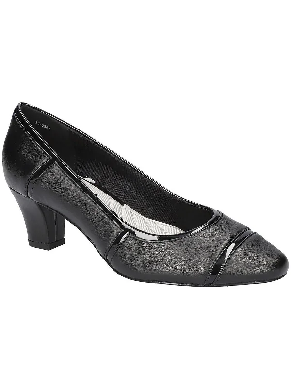 Women's ankle - strap stiletto heel pumps with a cut - out detailDalia Womens Faux Leather Pumps