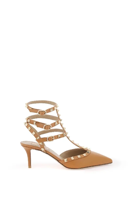 Women's stretchy stiletto heel pumps for easy on and offValentino Garavani Rockstud Slingback Pumps