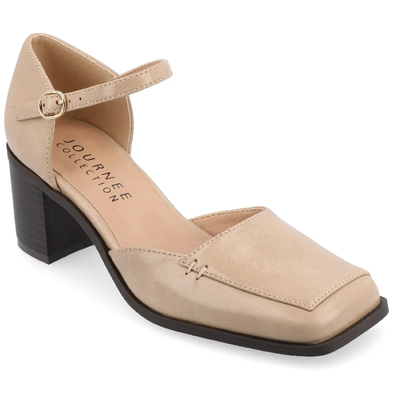 Women's burgundy stiletto heel pumps for a sophisticated appearanceJournee Collection Women's Tru Comfort Foam Evangeline Pumps