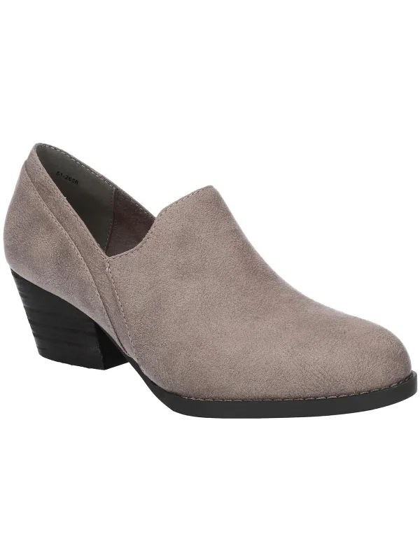 Women's lavender stiletto heel pumps for a delicate styleWomens Faux Suede Slip On Loafer Heels