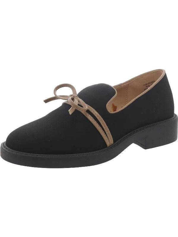Women's office - appropriate stiletto heel pumps with a low - heel optionWomens Faux Leather Slip On Loafer Heels