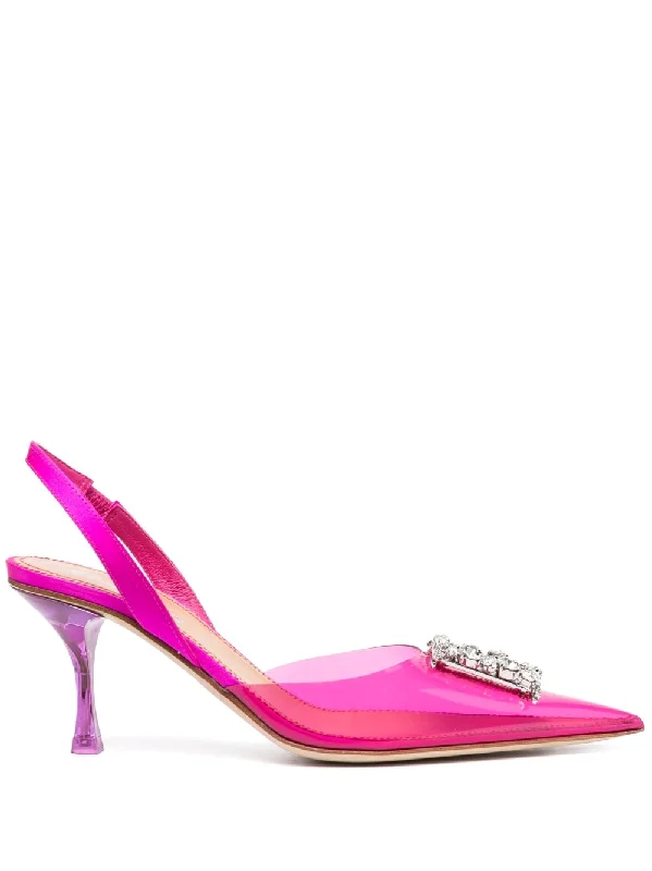 Women's velvet - covered stiletto heel pumps for a luxurious lookDsqua2 Women's With Heel pink