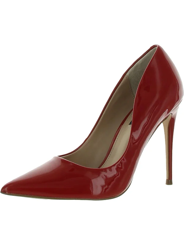 Women's prom stiletto heel pumps in a shimmery fabricBrit Womens Patent Pointed Toe Pumps