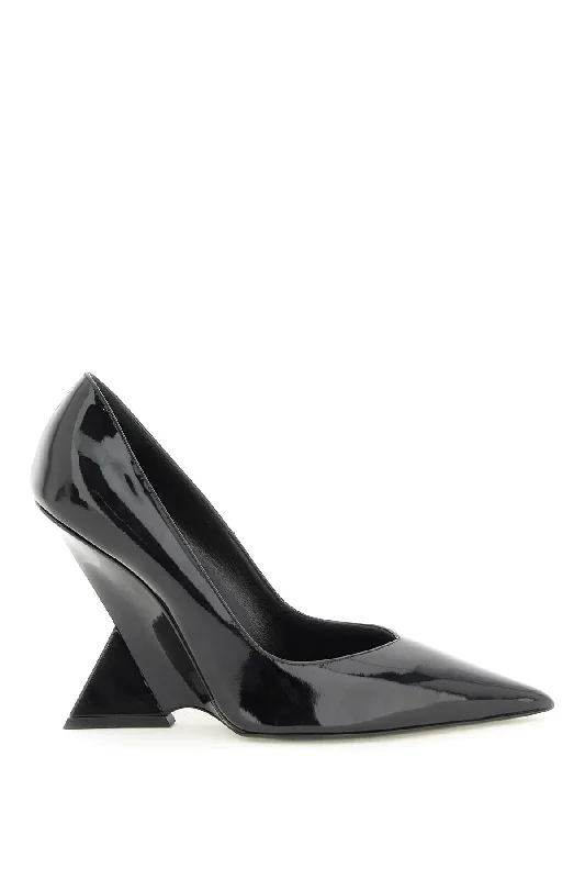 Women's peach stiletto heel pumps for a soft and feminine appealThe Attico Patent Leather Cheope Pumps