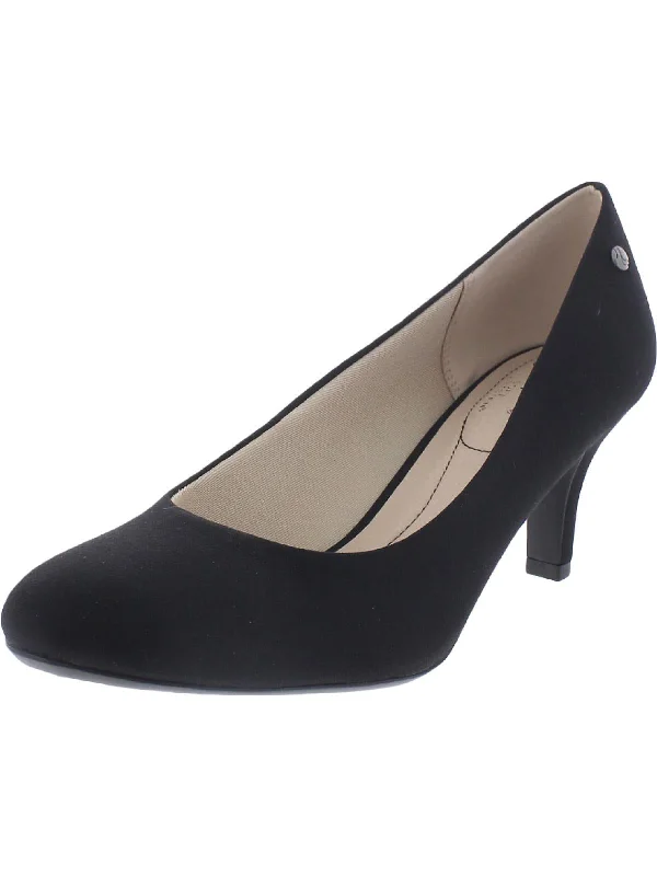 Women's satin - lined stiletto heel pumps for extra comfortParigi Womens Slip On Round Toe Heels