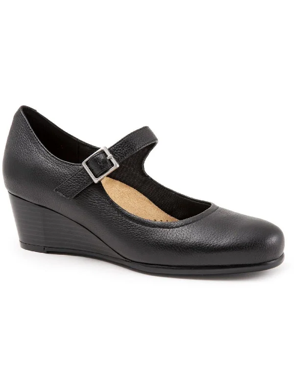 Women's adjustable - strap stiletto heel pumps for a customizable fitWillow Womens Leather Ankle Strap Mary Jane Heels