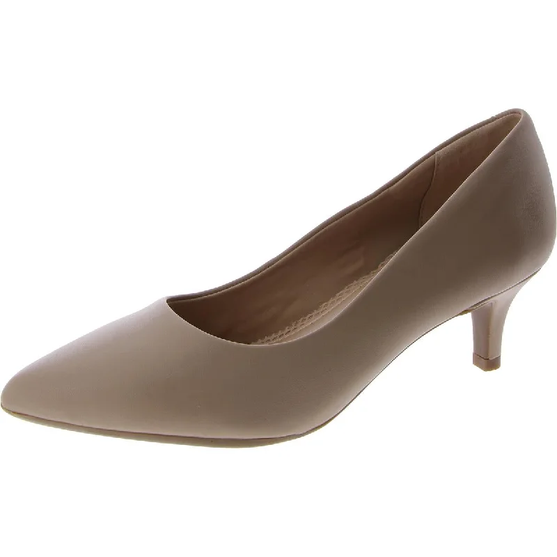 Women's holiday party stiletto heel pumps with a festive touchLexie Womens Leather Pointed Toe Pumps