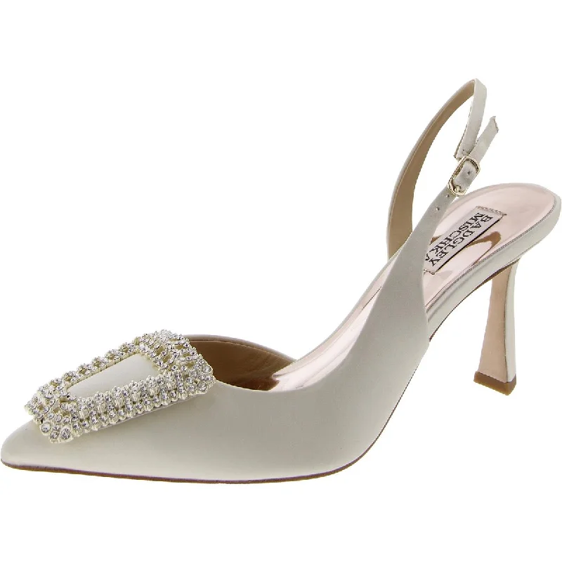 Women's platform stiletto heel pumps with a chunky soleWomens Pointed toe Kitten heel Slingback Heels