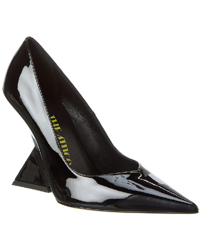 Women's stretchy stiletto heel pumps for easy on and offThe Attico Cheope Patent Pump