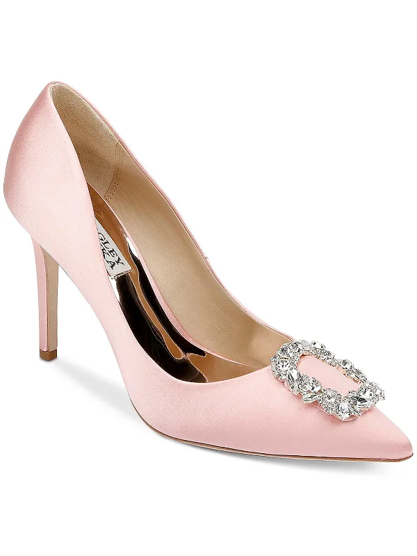 Women's arch - support stiletto heel pumps for better comfortCher Womens Shimmer Glamour Dress Shoes