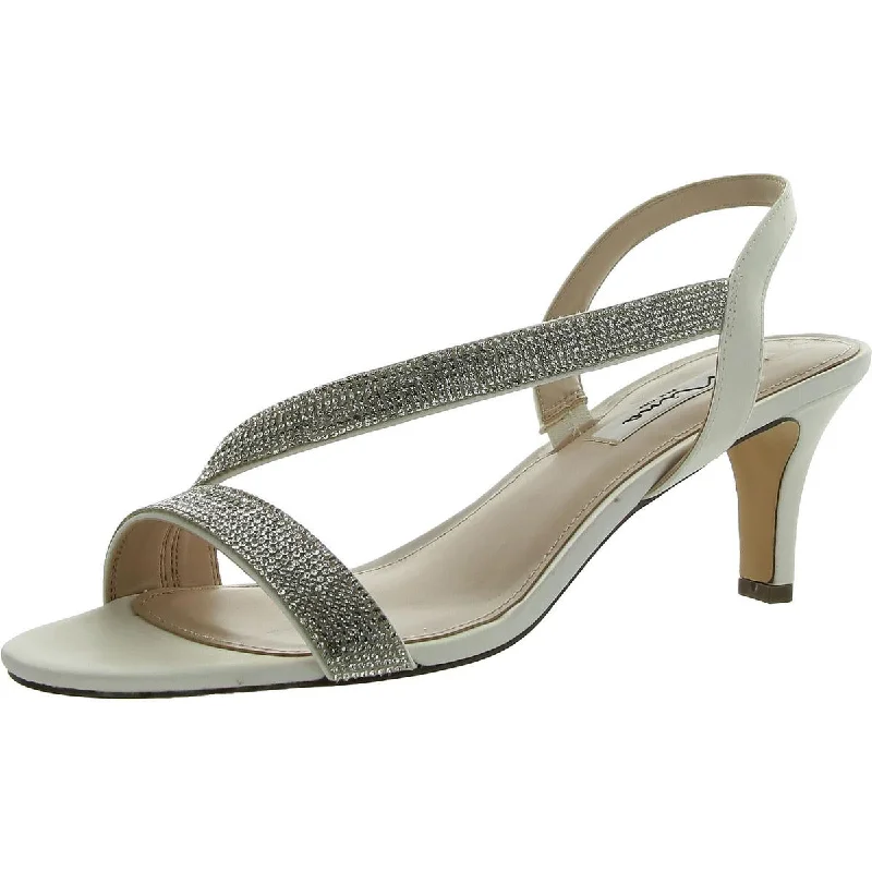 Women's peach stiletto heel pumps for a soft and feminine appealNieve Womens Dressy Open Toe Slingback Heels