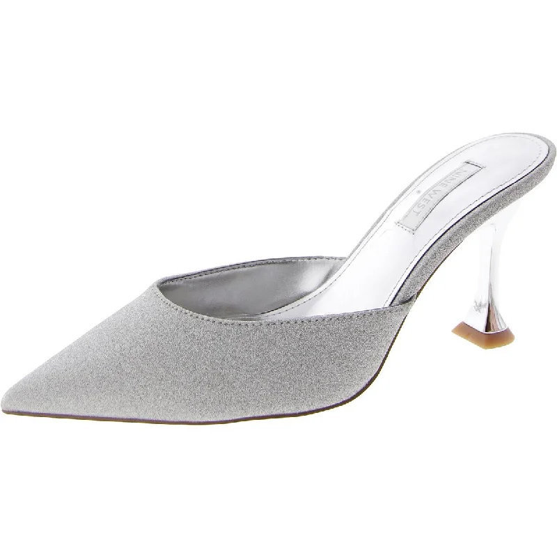 Women's ruffled stiletto heel pumps for a romantic styleHott3 Womens Slip On Kitten Heel Mules