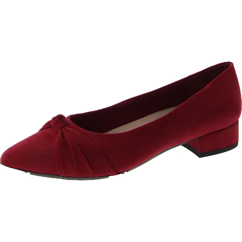 Women's padded - insole stiletto heel pumps for added comfortCristen 2 Womens Round Toe Slip On Kitten Heels