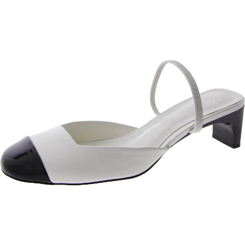 Women's shock - absorbing stiletto heel pumps for all - day wearBERTIE Womens Leather Round toe Block Heels