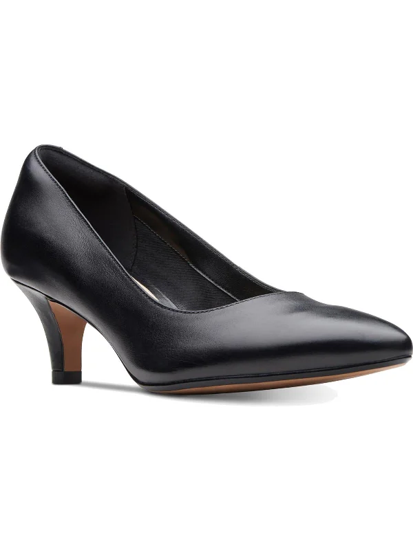 Women's hot pink stiletto heel pumps for a fun night outWomens Leather Solid Pumps