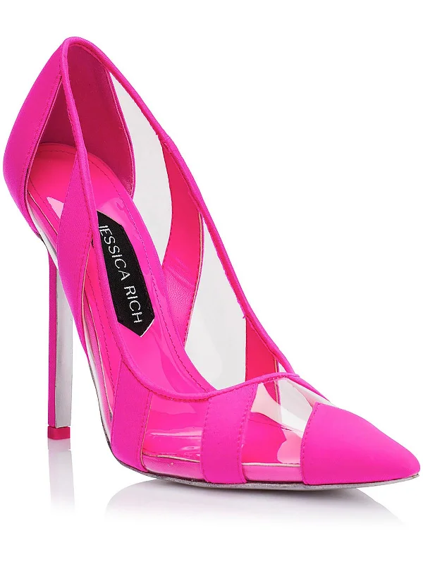 Women's mesh - paneled stiletto heel pumps for breathabilityWomens Slip On Pointed Toe Pumps