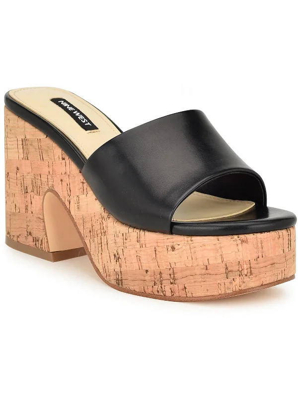 Women's party stiletto heel pumps with a glittery finishBoone3 Womens Patent Slide Pumps