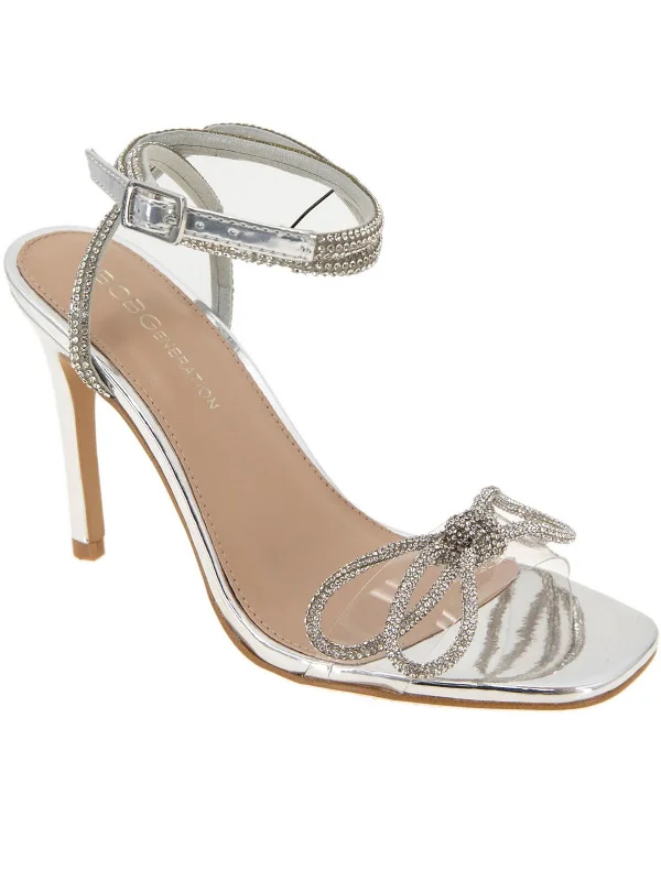 Women's patent leather stiletto heel pumps with a high - shine finishILLARA Womens Square toe Stilleto Pumps