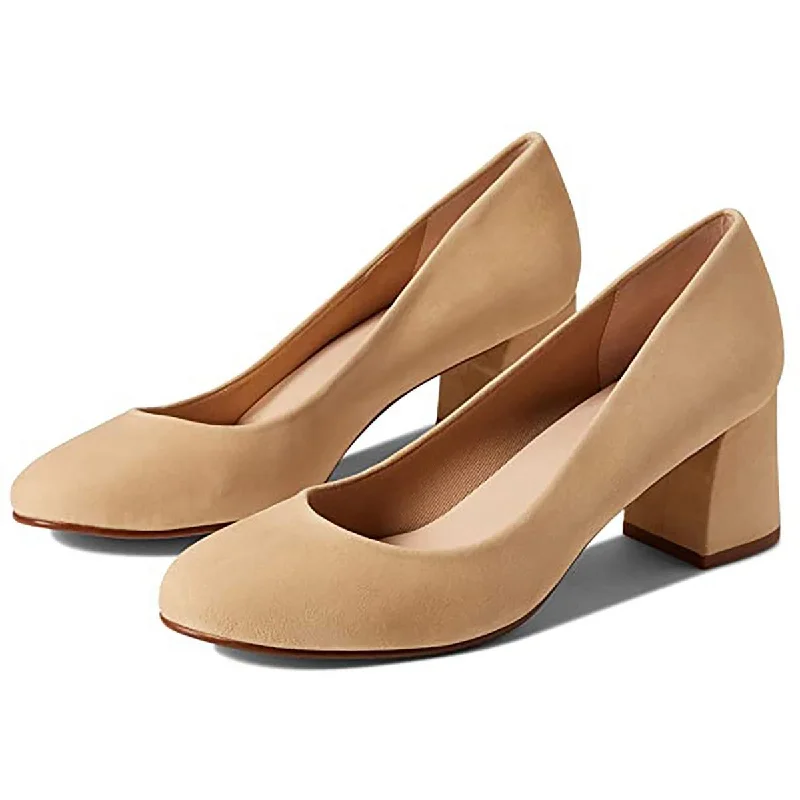 Women's brocade stiletto heel pumps with a vintage feelTrance Womens Suede Block Heel Pumps
