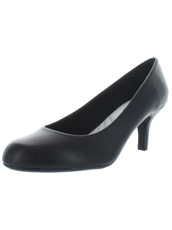 Women's business meeting stiletto heel pumps with a professional lookPassion Womens Solid Round Toe Pumps