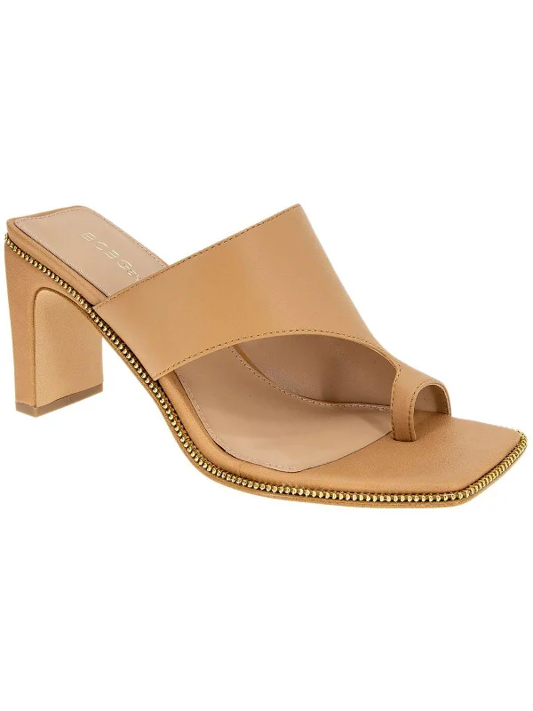 Women's teal stiletto heel pumps for a unique and modern lookFINARI Womens Leather Open Toe Pumps