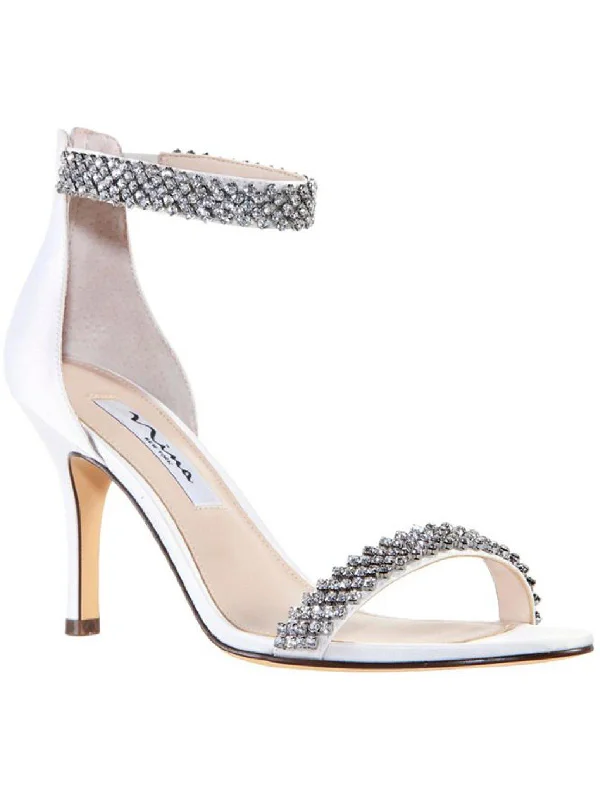Women's cork - sole stiletto heel pumps for a natural touchVauna Womens Zipper Evening Heels