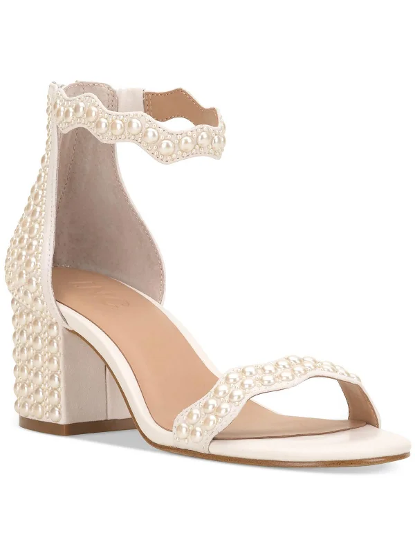 Women's velvet - covered stiletto heel pumps for a luxurious lookHadwin 5 Womens Patent Block Heel Pumps