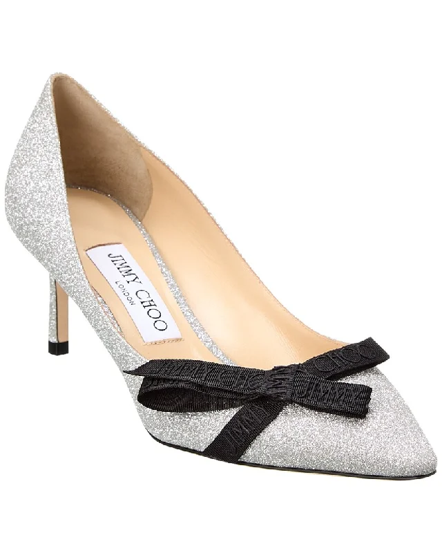 Women's teal stiletto heel pumps for a unique and modern lookJimmy Choo Romy 60 Glitter Pump