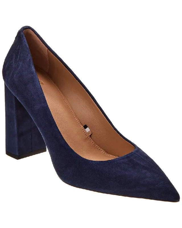 Women's snakeskin - embossed stiletto heel pumps for a bold statementHugo Boss Janet Chunky Suede Pump