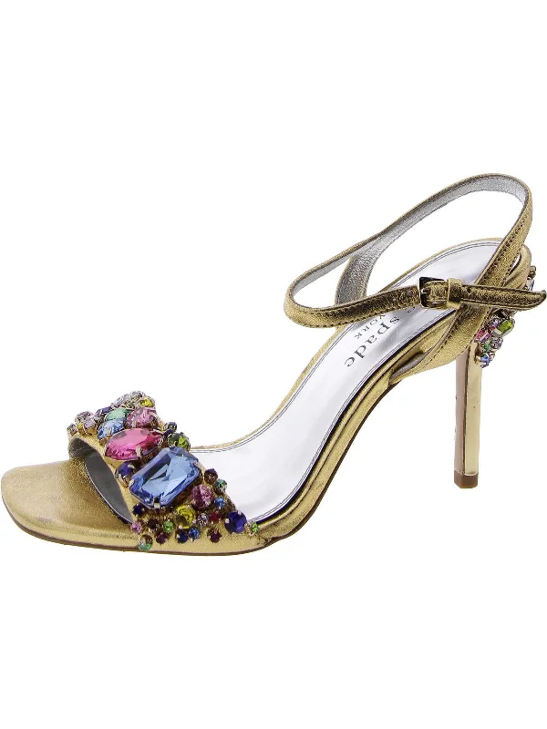 Women's office - appropriate stiletto heel pumps with a low - heel optionWomens Heel Stiletto Ankle Strap