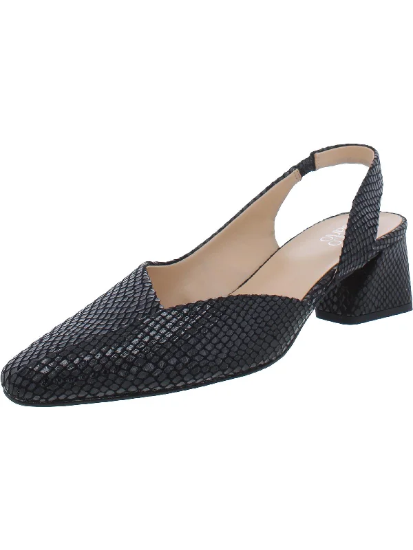 Women's faux suede stiletto heel pumps for a budget - friendly optionJeen Womens Cushioned Footbed Slingback D'Orsay Heels