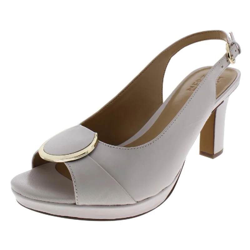 Women's evening gala stiletto heel pumps in a long - lasting colorFerris Womens Leather Slingback Pumps