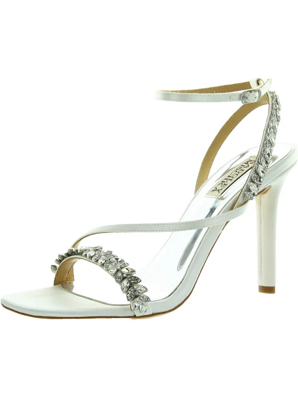Women's breathable stiletto heel pumps for warm weatherKerry Womens Satin Rhinestone Pumps