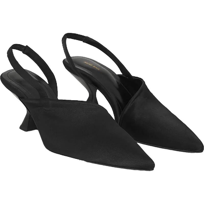Women's lavender stiletto heel pumps for a delicate styleWomens Slip On Pointed Toe Slingback Heels