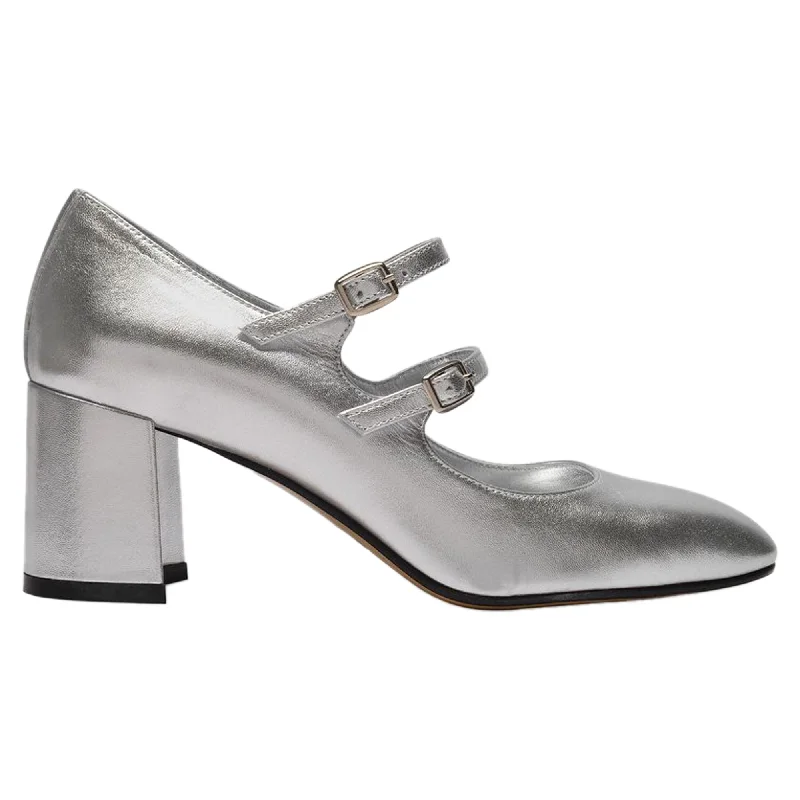Women's faux suede stiletto heel pumps for a budget - friendly optionAlice Pumps - Carel - Leather - Silver