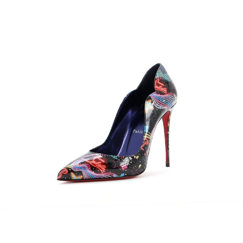 Women's date - night stiletto heel pumps with a sexy silhouetteWomen's Hot Chick Pumps Printed Patent 100