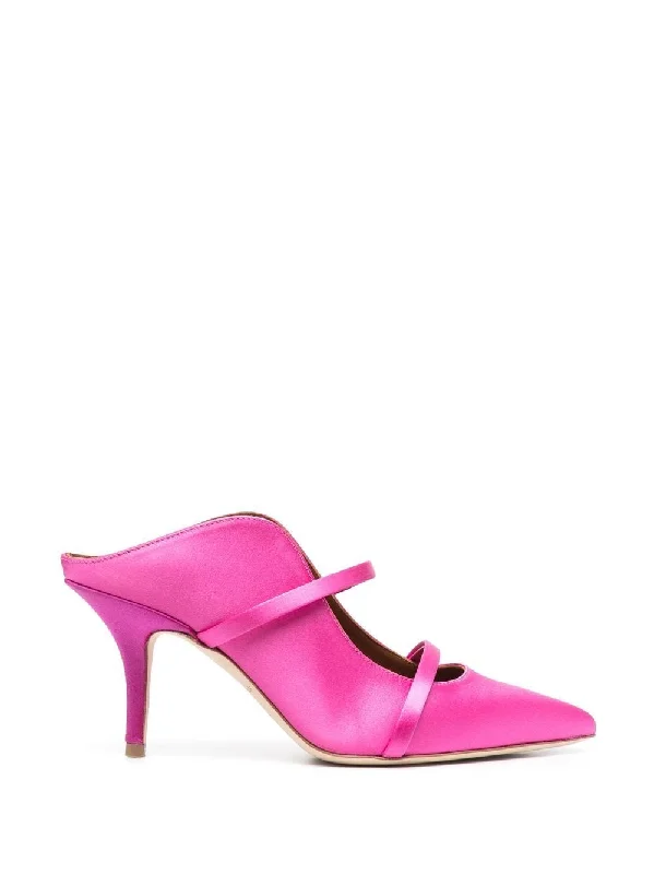 Women's office - appropriate stiletto heel pumps with a low - heel optionMalone Souliers Women's With Heel pink