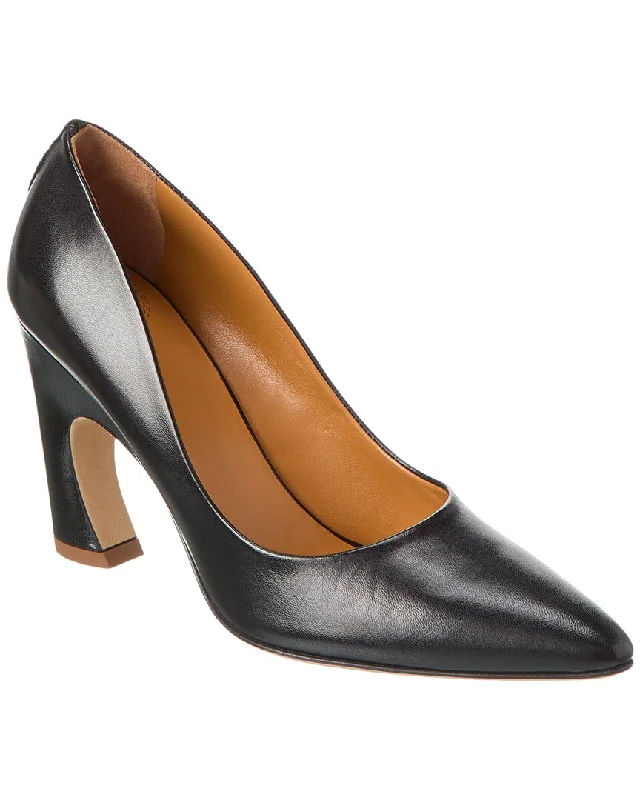 Women's genuine leather stiletto heel pumps with a soft finishChloé Oli Leather Pump