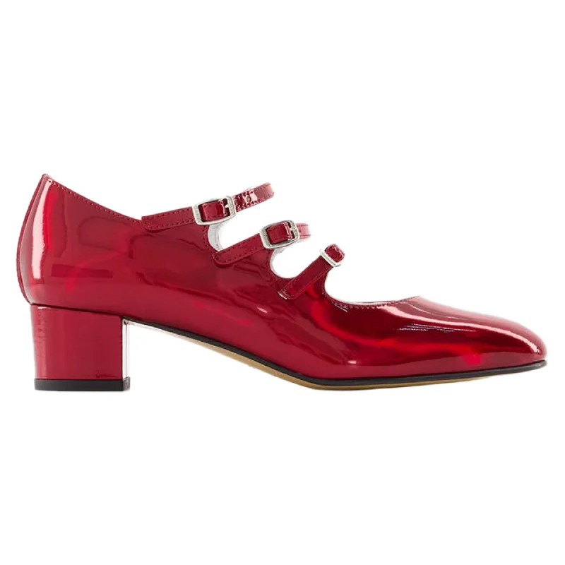 Women's faux suede stiletto heel pumps for a budget - friendly optionKina 24 Pumps - Carel - Leather - Red