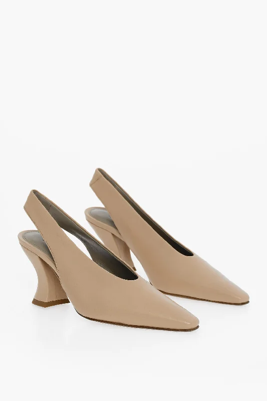 Women's lavender stiletto heel pumps for a delicate styleBottega Veneta Lambskin Almond Pumps 8Cm