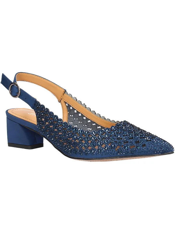 Women's ruffled stiletto heel pumps for a romantic stylePranil  Womens Slip On Dressy Pumps