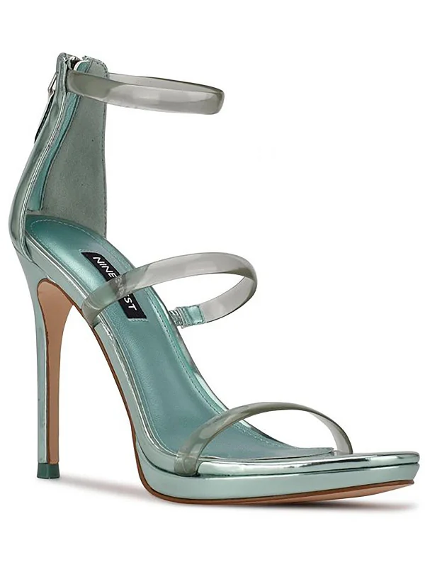 Women's mule - style stiletto heel pumps with a bow accentLEAH3 Womens Stilettos Dress Pumps