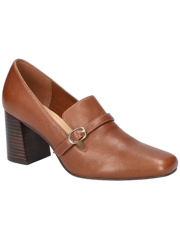 Women's ankle - strap stiletto heel pumps with a cut - out detailAshton Womens Leather Slip On Loafer Heels
