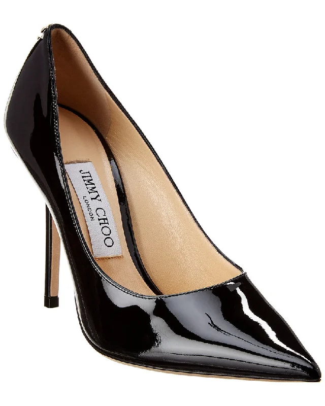 Women's patent leather stiletto heel pumps with a high - shine finishJimmy Choo Love 100 Patent Pump